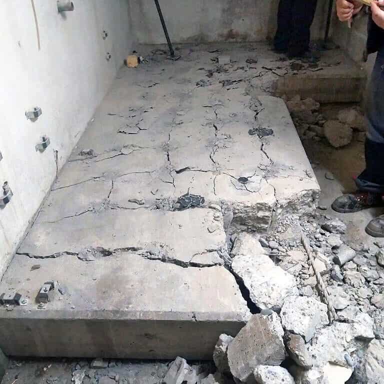 Remove Concrete Foundation in the Basement