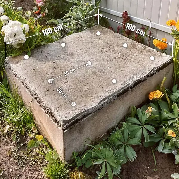 Betonfundament im Garten entfernen