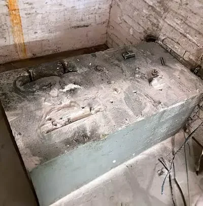 Kellerpodest im Keller entfernen - schnell und sicher mit BETONAMIT