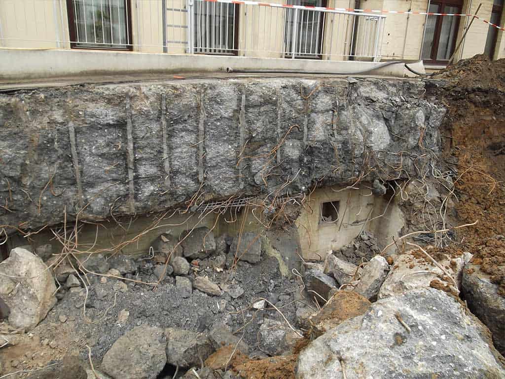 Demolition bunker downtown