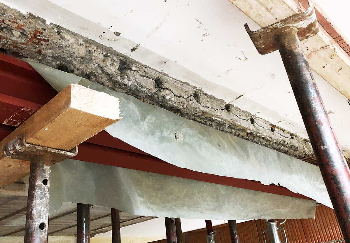 Betonbänder abtrennen - Rißbildung Betonbänder abtrennen - Rißbildung