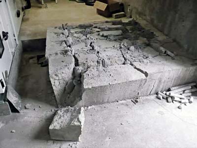 Betonsockel abreissen Betonsockel abreißen